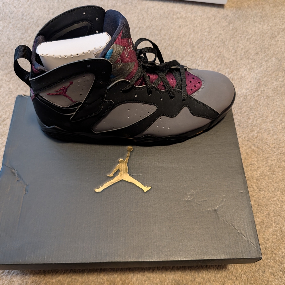 Jordan Athletic Shoes - Black, Gray, and Burgundy